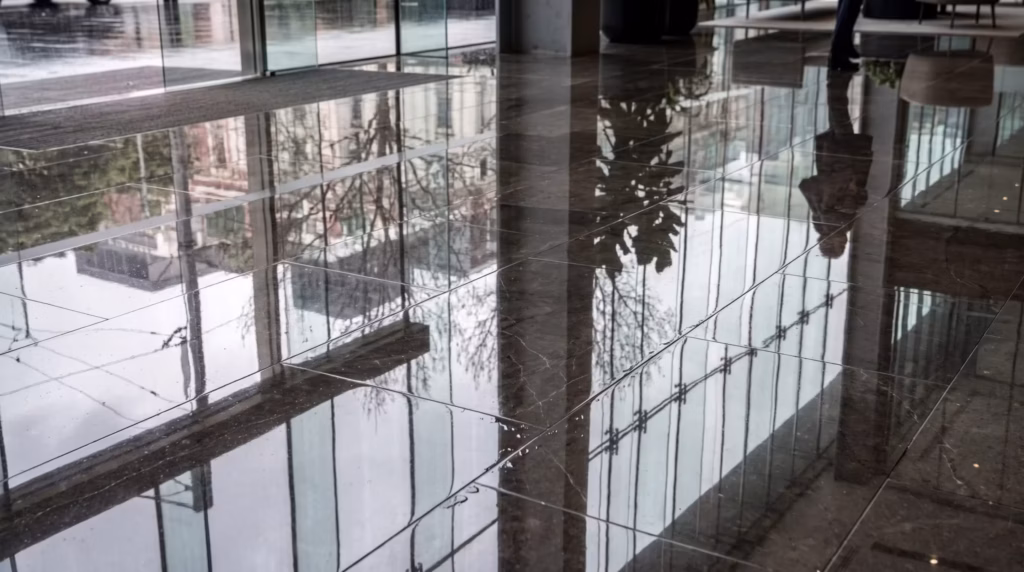 commercial stone floor restoration Melbourne, commercial marble polishing Melbourne, foyer terrazzo restoration Victoria, office stone maintenance Melbourne, commercial stone sealing