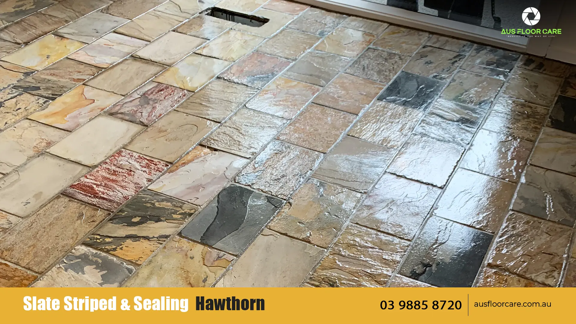 Slate Striped and Sealing Hawthorn