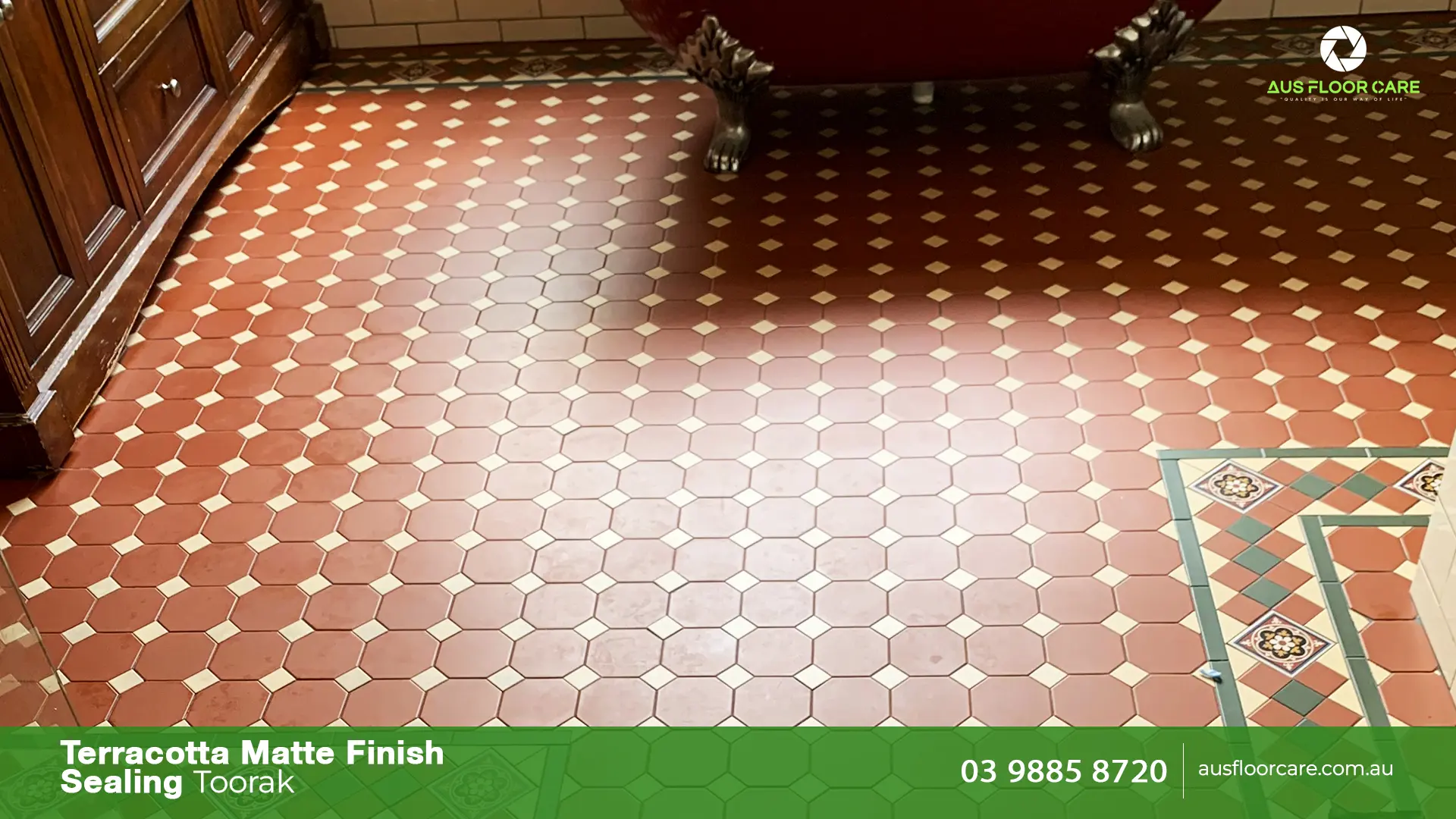 Terracotta Matte finish sealing Toorak